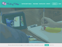 Tablet Screenshot of paintingparties.com